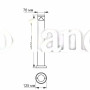 LED Светильник архитектурный AR05 IP54 VIDEX 3W 2700K (60 см) нержавеющая сталь