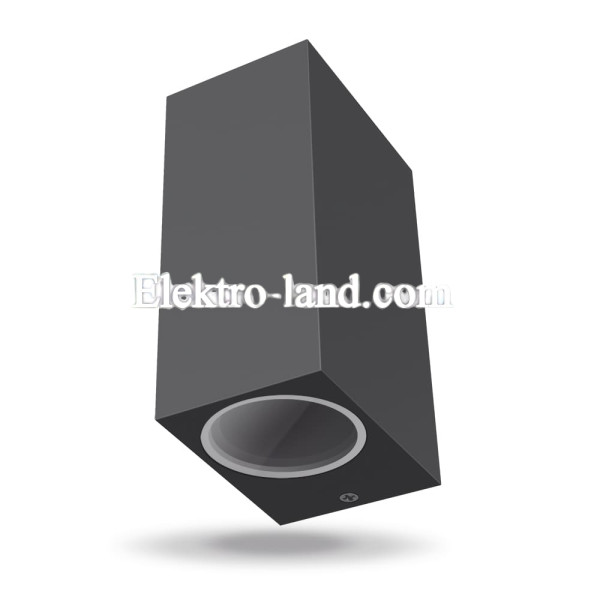 Светодиодный архитектурный светильник IP54  VIDEX GU10 VL-AR012G на 2 лампы серый