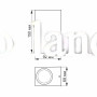 Светодиодный архитектурный светильник IP54  VIDEX GU10 VL-AR012G на 2 лампы серый