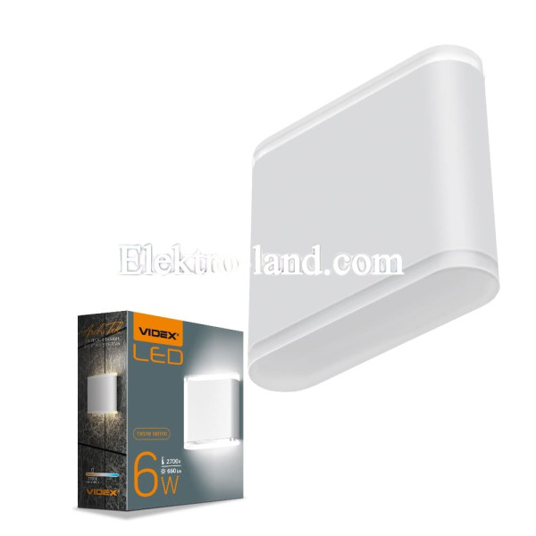 LED Светильник архитектурный AR06 IP54 VIDEX 6W 2700K белый VL-AR06-062W