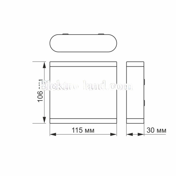 LED Светильник архитектурный AR06 IP54 VIDEX 6W 2700K черный