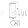 LED Светильник архитектурный IP54 VIDEX AR082G под две сменные лампы Е27 серый