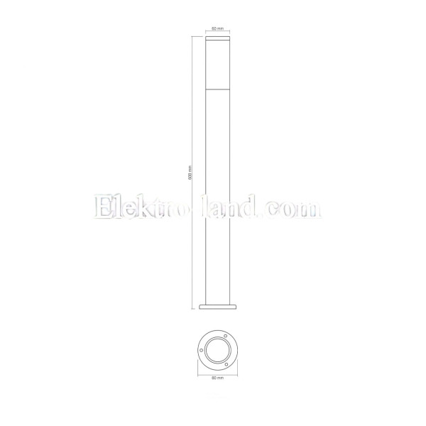LED Светильник архитектурный IP54 VIDEX под две сменные лампы GU10  VL-AR09061B черный 