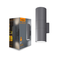 LED Светильник архитектурный IP54 VIDEX AR082G под две сменные лампы Е27 серый