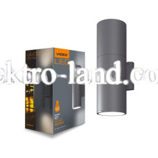 LED Светильник архитектурный IP54 VIDEX AR082G под две сменные лампы Е27 серый