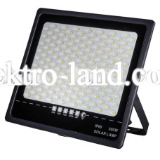 LED прожектор на солнечной батарее с пультом 300W белый холодный (6500K) IP65 AVT-1 SUN