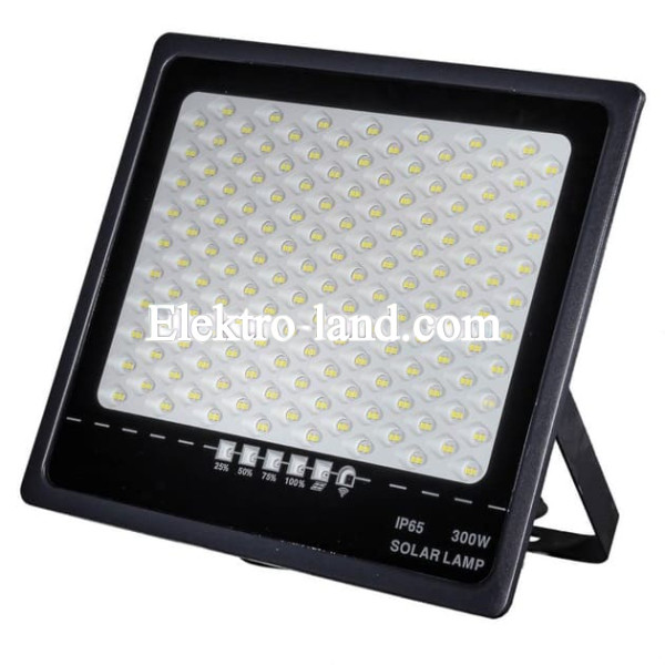 LED прожектор на солнечной батарее с пультом 300W белый холодный (6500K) IP65 AVT-1 SUN
