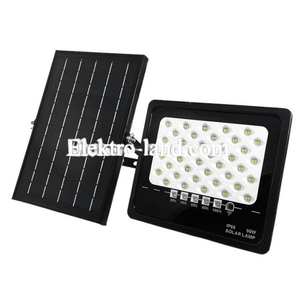 Прожектор на солнечной батарее 50W AVT-1 SUN с пультом
