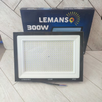 Светодиодный прожектор 300W 6500К 18000lm IP65 Lemanso "Посейдон" черный