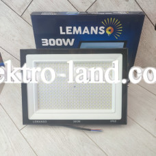 Светодиодный прожектор 300W 6500К 18000lm IP65 Lemanso "Посейдон" черный