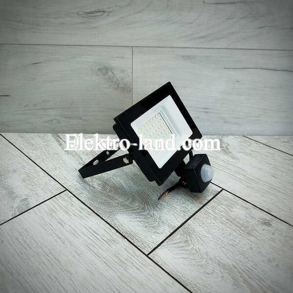 Прожектор LED Lemanso 50w 6500K IP65 3000LM 175-265V с датчиком движения черный LMPS58