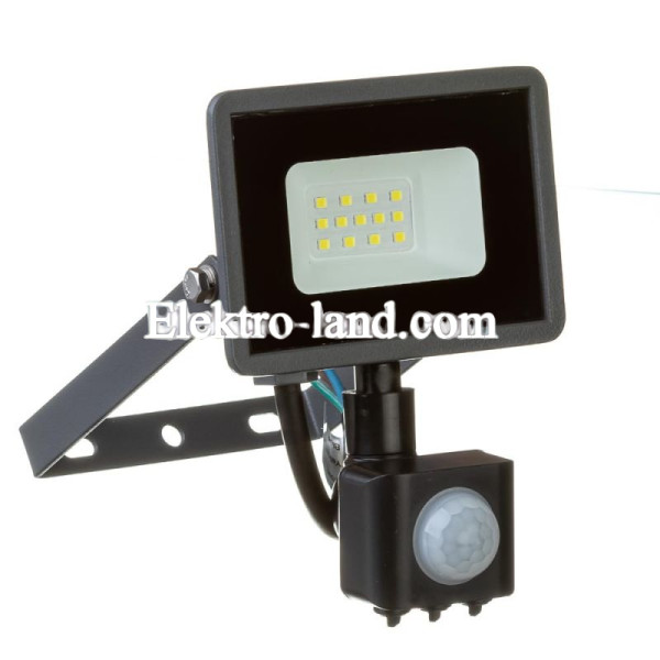  Светодиодный прожектор AVT 10W-6000K SENSOR с датчиком движения