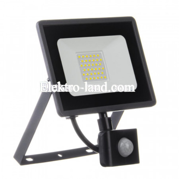  Светодиодный прожектор AVT 30W-6000K SENSOR с датчиком движения