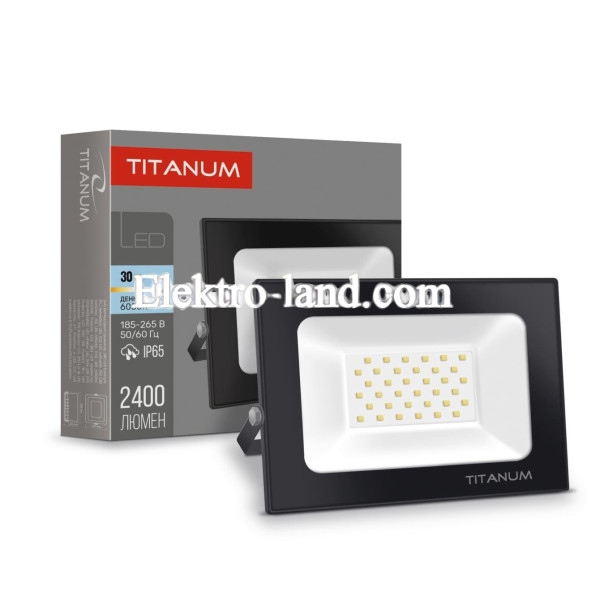 Светодиодный прожектор TITANUM 30W TLF306 6000K IP65 2400Lm