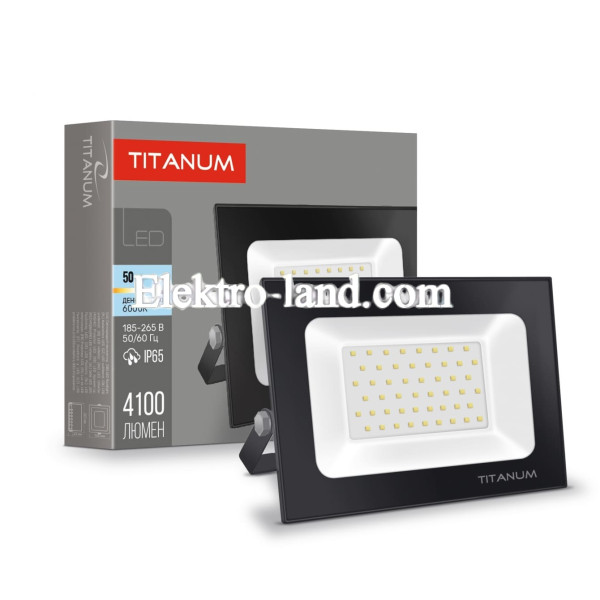 Светодиодный прожектор TITANUM 50W TLF506 6000K IP65 4000Lm