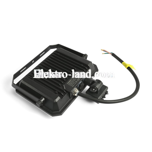Светодиодный прожектор VIDEX F3 50W 5000K с датчиком движения 220V Black (VLE-F3-0505B-S)
