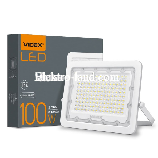 Светодиодный прожектор VIDEX F2e 100W 5000K 10000Lm белый (VL-F2e-1005W)