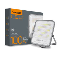 Светодиодный прожектор VIDEX 100W  220V 13000Lm (VL-F2-1005G) серый