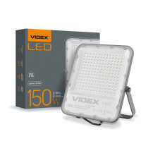 Светодиодный прожектор VIDEX 150W  220V 19500Lm (VL-F2-1505G) серый