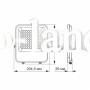 Светодиодный прожектор PREMIUM VIDEX F2 50W 5000K 6500Lm серый