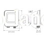 Светодиодный прожектор VIDEX F3e 1000Lm 5000K AC/DC 12-48V