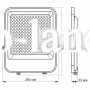 Светодиодный прожектор VIDEX 150W  220V 19500Lm (VL-F2-1505G) серый