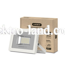 LED прожектор VIDEX 20W 5000K 12-24V White (VL-F205W-12V) белый