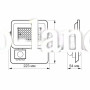 Светодиодный прожектор VIDEX F2e 50W 5000K с датчиком движения и освещенности белый (VL-F2e-505W-S)