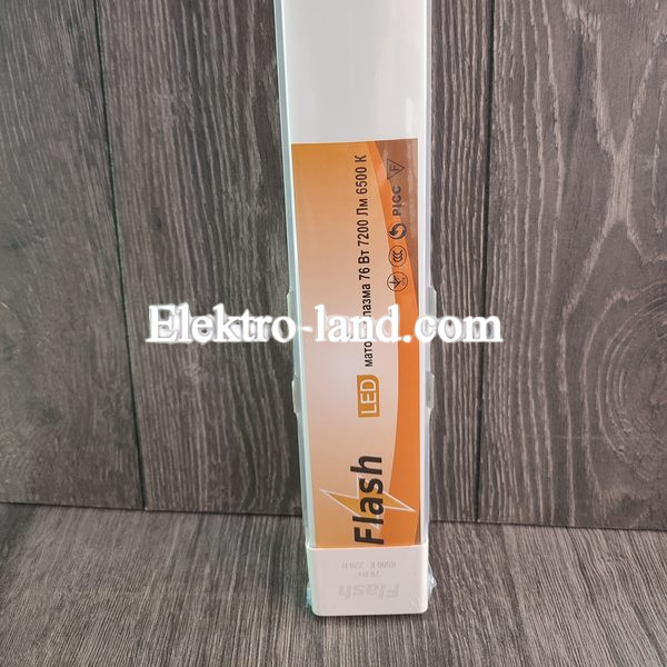 LED светильник линейный плазма Flash 76W 120 см 6500K белый матовый