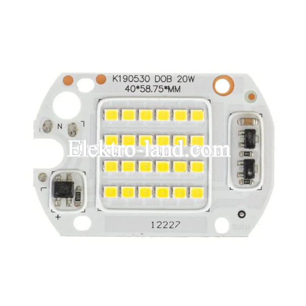 Матрица ремкомплект для LED прожекторов 220V 20W 6000К + термопаста у тюбика