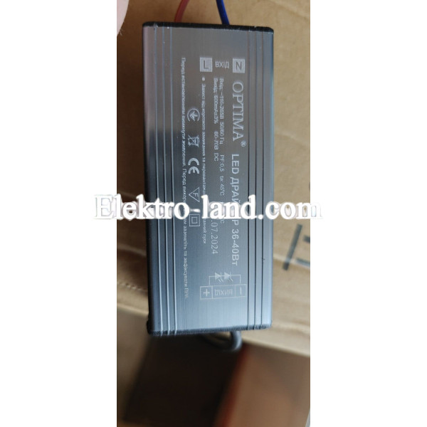 Ремкомплект драйвер для панели 600x600 36-40W Optima