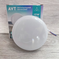 Светильник LED накладной 13W IP65 1300Lm Avaton светодиодный круглый 6000K