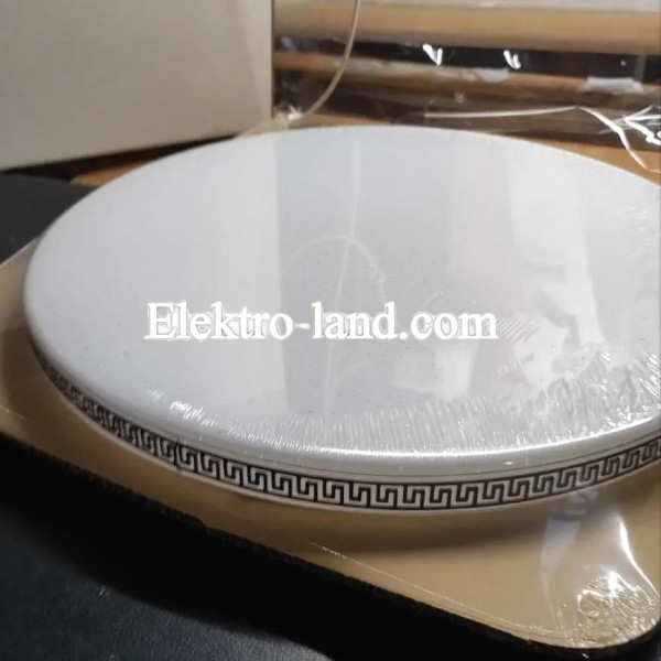 Светильник-люстра светодиодный BIOM DL-R107-18 5000K 18W с греческим орнаментом (меандр)