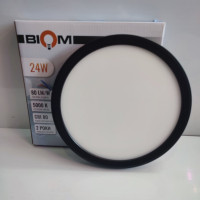 Светильник светодиодный Biom MD-01-R24-5 24w круглый 5000К черный