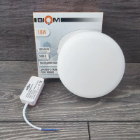 Светильник светодиодный  накладной Biom HB-R18W-5 18w круглый 5000К