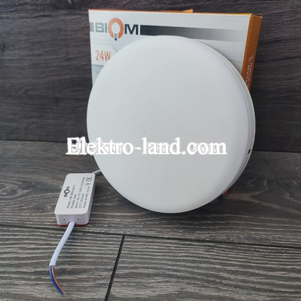 Светильник светодиодный  накладной Biom HB-R24W-5 24w круглый 5000К