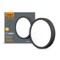 LED светильник накладной круглый VL-DLRS-185B 18W 5000K 220V черный
