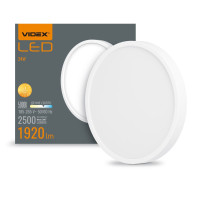 LED Светильник круглый накладной VIDEX 24W 5000K белый