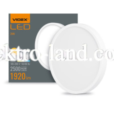 LED Светильник круглый накладной VIDEX 24W 5000K белый