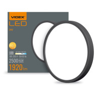 LED Светильник круглый накладной VIDEX 24W 5000K VL-DLRS-245B черный 