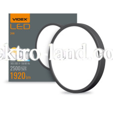 LED Светильник круглый накладной VIDEX 24W 5000K VL-DLRS-245B черный 