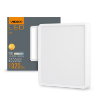 LED Светильник накладной квадрат VIDEX 24W VL-DLSS-245 5000K белый