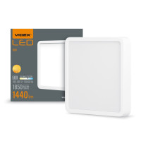 Потолочный светильник накладной квадрат VIDEX 18W VL-DLSS-185 5000K белый