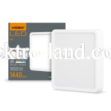 Потолочный светильник накладной квадрат VIDEX 18W VL-DLSS-185 5000K белый
