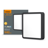 LED Светильник накладной квадрат VIDEX 18W VL-DLSS-185B 5000K черный