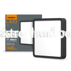 LED Светильник накладной квадрат VIDEX 18W VL-DLSS-185B 5000K черный