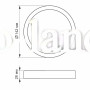 LED светильник накладной круглый VL-DLRS-125 12W 5000K 220V белый