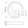 LED Светильник круглый накладной VIDEX 24W 5000K VL-DLRS-245B черный 