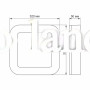 Светодиодный светильник ART IP65 квадратный VIDEX 30W 5000K влагозащищенный