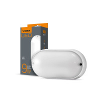 Светодиодный светильник IP65 овальный VIDEX 9W 5000K белый VL-BHO-095PW